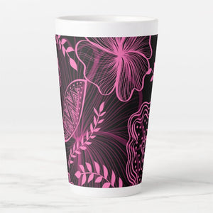 Pink Floral - Latte Mug