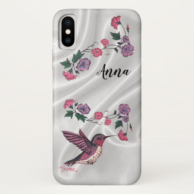 Hummingbird & Flowers - Case-Mate iPhone Case