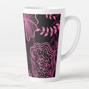 Pink Floral - Latte Mug