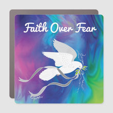 Load image into Gallery viewer, Faith Over Fear Car Magnet