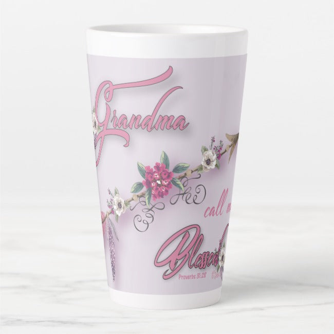 Grandma Call Me Blessed - Latte Mug