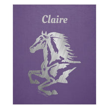 Load image into Gallery viewer, Horse Silhouette - Fleece Blanket