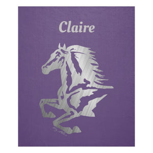 Horse Silhouette - Fleece Blanket