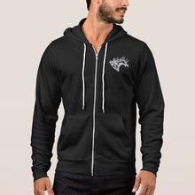 Load image into Gallery viewer, Bull Elk Silhouette - Full Zip Hoodie Sweatshirt