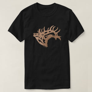 Bull Elk Silhouette - T-Shirt