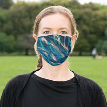 Load image into Gallery viewer, Turquoise, Blue and Silver - Cloth Face Mask