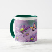 Load image into Gallery viewer, Butterfly &amp; Purple Flowers - Coffee Mug