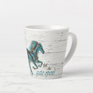 Horse Silhouette- Latte Mug