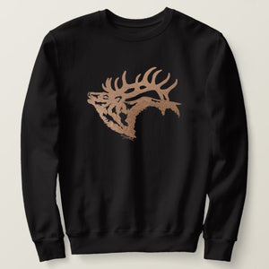 Bull Elk Silhouette - Sweatshirt