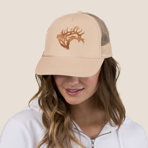 Bull Elk Silhouette - Cap