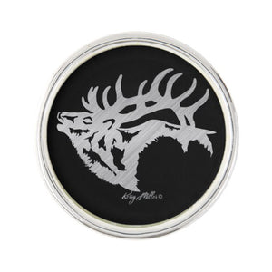 Bull Elk Silhouette - Lapel Pin