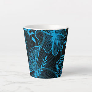 Blue Floral - Latte Mug