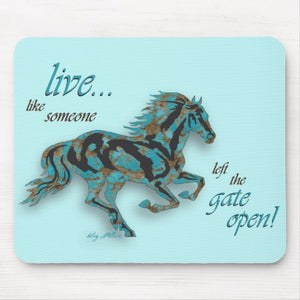 Horse Silhouette - Mouse Pad