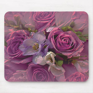 Pink Roses - Mouse Pad