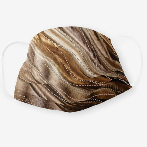 Brown and Tan Swirl - Cloth Face Mask