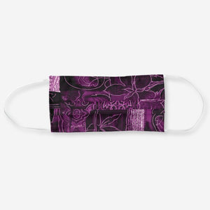 Purple Floral - Cloth Face Mask