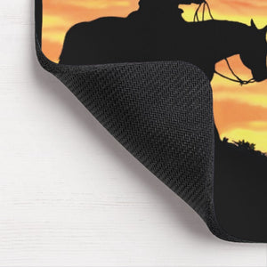 Cowboy & Longhorn Steer - Mouse Pad