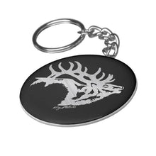 Load image into Gallery viewer, Bull Elk Silhouette - Keychain