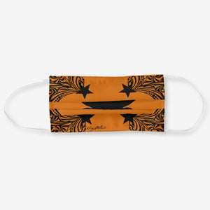 Longhorn Steer Silhouette - Cloth Face Mask