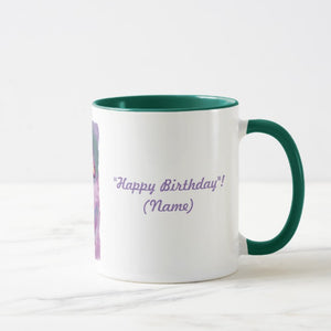 Butterfly & Purple Flowers - Coffee Mug