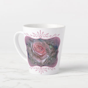 Pink Rose - Latte Mug