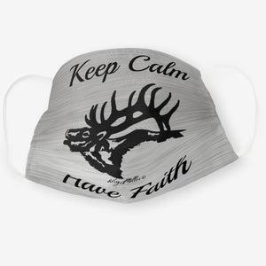 Bull Elk Silhouette - Cloth Face Mask