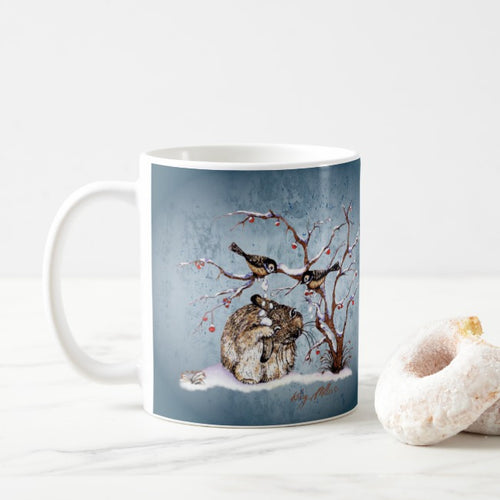 Bunny & Snow Birds - Coffee Mug