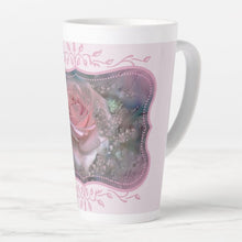 Load image into Gallery viewer, Pink Rose - Latte Mug