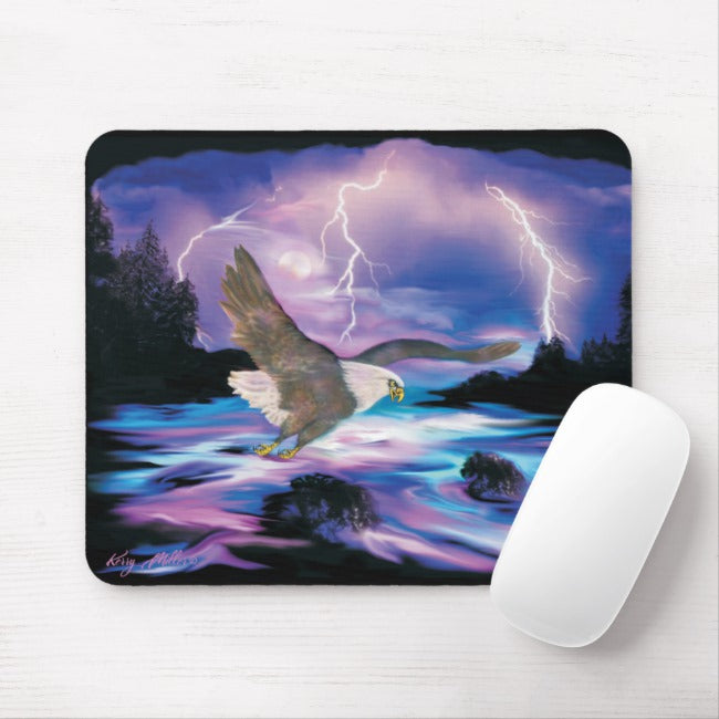 Majestic Eagle Soaring - Mouse Pad