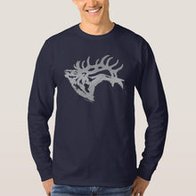 Load image into Gallery viewer, Bull Elk Silhouette - Long Sleeve T-Shirt