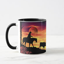 Load image into Gallery viewer, Cowboy &amp; Longhorn Steer - Coffee Mug