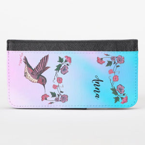 Hummingbird & Flowers  - iPhone Wallet Case