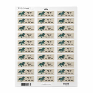 Horse Silhouette - Address Label