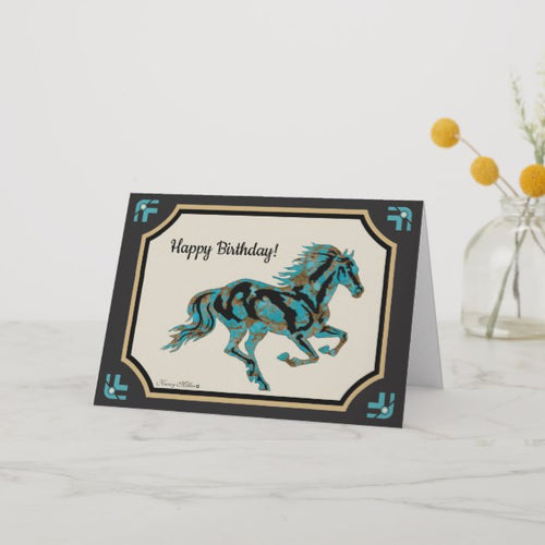 Horse Silhouette - Greeting Card