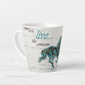 Horse Silhouette- Latte Mug