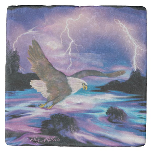 Bald Eagle - Stone Coaster