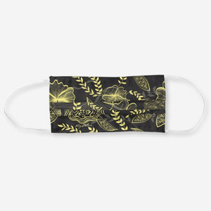 Yellow Floral - Cloth Face Mask