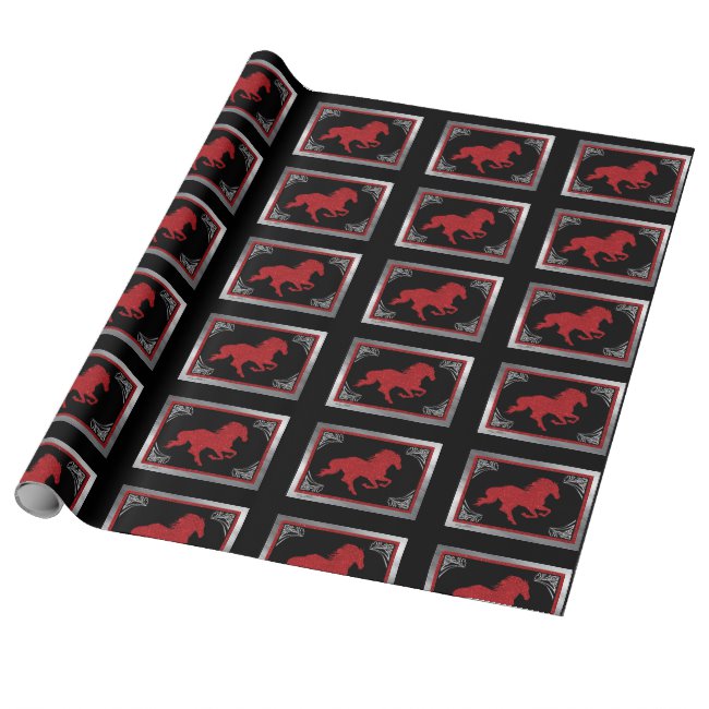 Horse Silhouette - Wrapping Paper