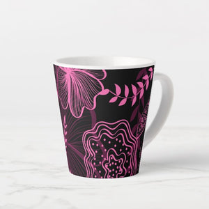 Pink Floral - Latte Mug