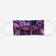 Load image into Gallery viewer, Dark Purple Roses - Cotton Face Mask