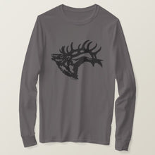 Load image into Gallery viewer, Bull Elk Silhouette - Long Sleeve T-Shirt