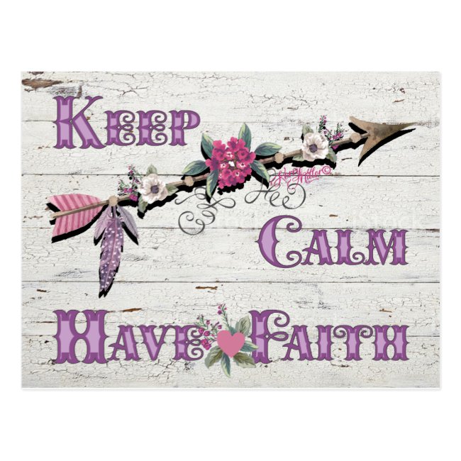 Keep Calm Have Faith - Postcard