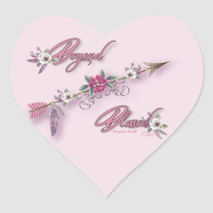 Beyond Blessed - Heart Sticker