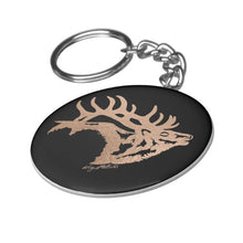 Load image into Gallery viewer, Bull Elk Silhouette - Keychain