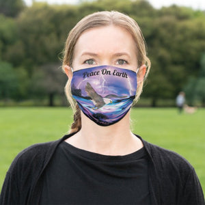 Peace On Earth & Bald Eagle - Cloth Face Mask