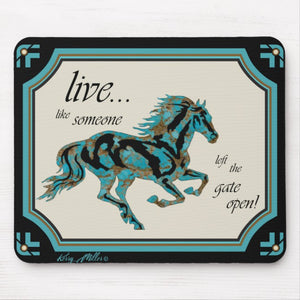 Horse Silhouette - Mouse Pad