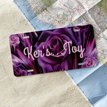 Load image into Gallery viewer, Purple And Pink Roses - License Plate