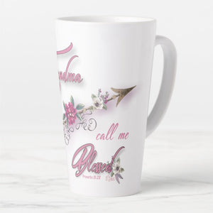Grandma Call Me Blessed - Latte Mug