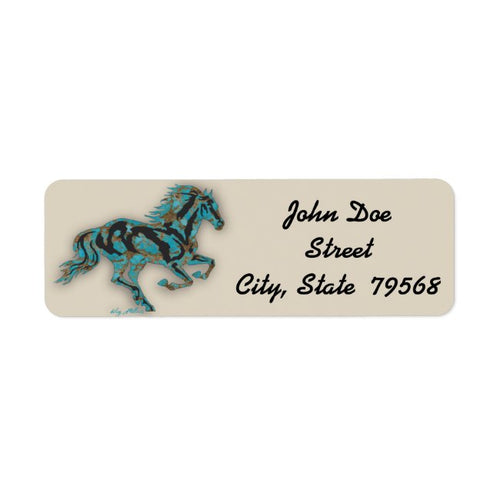 Horse Silhouette - Address Label