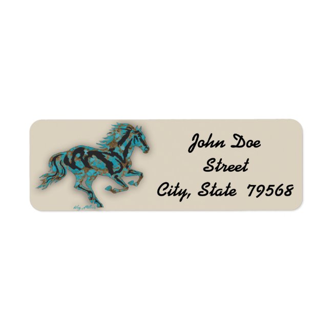 Horse Silhouette - Address Label